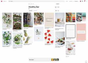 Hospitality Brand Inspiration Board Healthy Bar