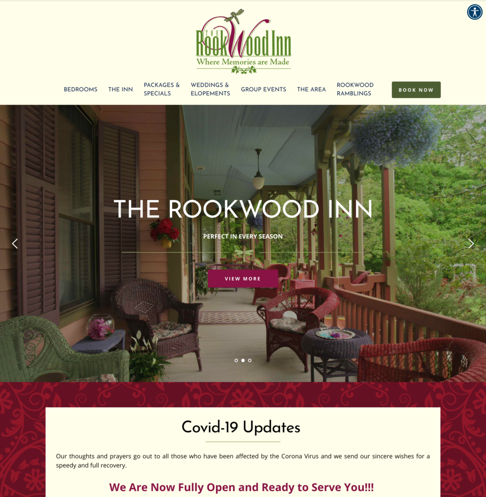 Rookwood Inn BnB Website Design