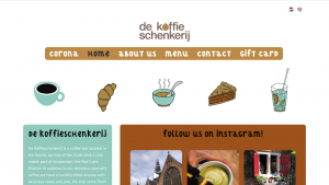 Restaurant Website Design Koffieschenkerij