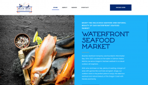 Blue Box Seafood Company Restaurant Website