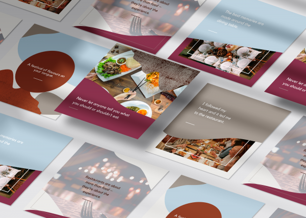 Instagram Caption Templates - 100x Restaurant Captions