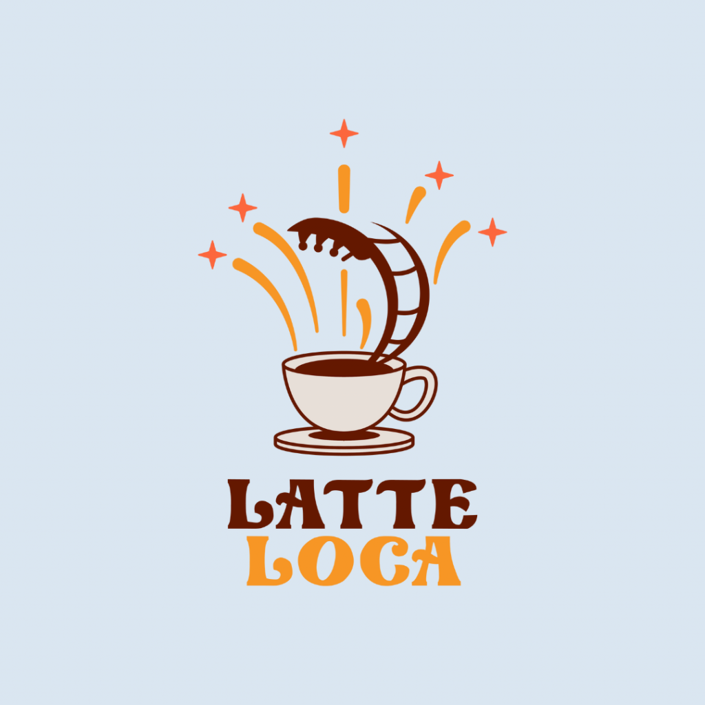 Cute Coffee Shop Logo - Latte Loca