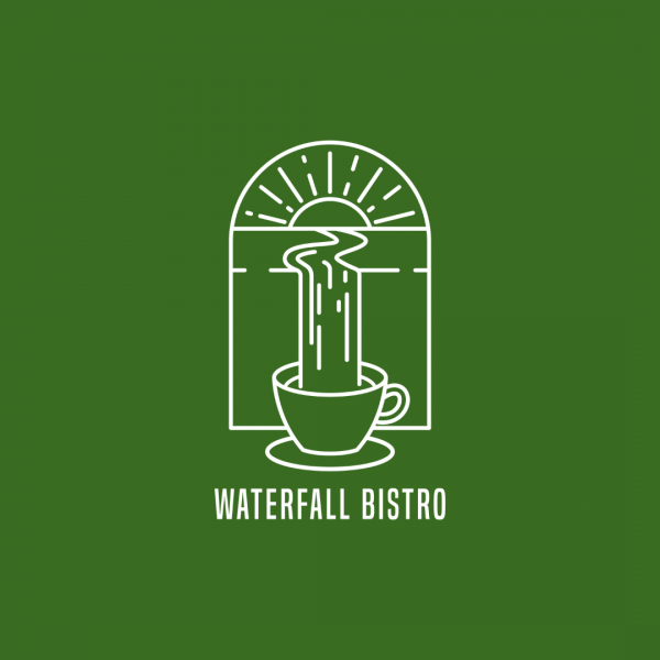 Nature Coffee Shop Logo - Waterfall Bistro