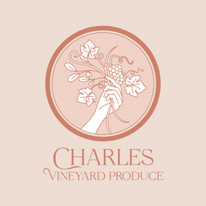 Elegant Vineyard Logo Design - Charles Vineyard Produce