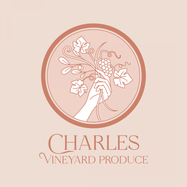 Elegant Vineyard Logo Design - Charles Vineyard Produce