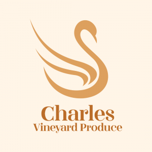 Minimalist Swan Logo - Charles Vineyard Produce